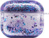 UnnFiko Bling Quicksand Case Compatible with AirPods 3, Cute Sparkle Liquid Protective Case, Funny Creative Hard Clear Airpods Cover with Keychain...