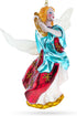 Angel Playing Music on Harp Blown Glass Christmas Ornament...