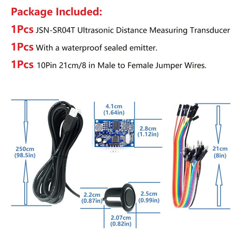 JSN-SR04T Integrated Ultrasonic Distance Measuring Sensor Transducer Module Waterproof...
