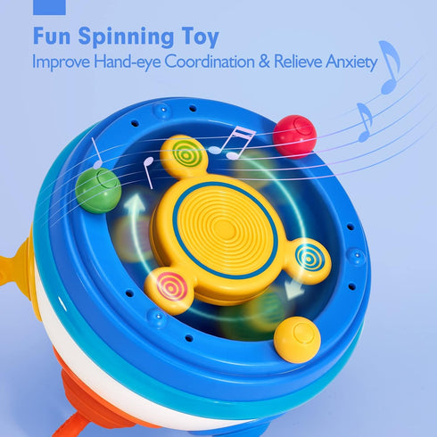 Montessori Toys for 1 Year Old Boy Girl - Toddler Sensory Toys Pop Fidget Toys Spinning Travel Toys for 1 Year Old Gifts Early Development Toy for...