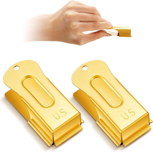2 Pieces Brass Pet Training Clicker Signaling Cricket Clicker Metal Dog Clicker for Puppy Cats Trainer Pet Owners (Gold)...