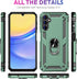 for Samsung Galaxy A15 Case with Screen Protector, Military Grade Rugged Shockproof Heavy Duty Shell A15 5G Protective Cover for Samsung A15 Magne...
