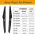 2 Pack Rear Wiper Blades for Hyundai Santa Fe 2013-2022 / Kia Sedona 2015-2021 / Kia Telluride 2020-2022 / Kia Sorento 2016-2020 / Hyundai Elantra...