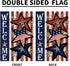 Independence Day 4th of July Garden Flag Burlap 12x18 Inch Double Sided, Patriotic American Stars and Stripes Yard Outdoor Decor DF304...