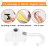 MIKEDE Magnetic Hooks, 40LB+ Heavy Duty Magnet Hooks for Cruise Cabins, Super Neodymium Hanging Hooks White Strong Magnets with Hook for Fridge, M...