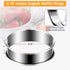 English Muffin Rings 6 Set, Non Stick Crumpet Rings Stainless Steel Cooking Rings Double Rolled 3 Inch Round Pastry Mold Crumpet Tart Rings for Ba...