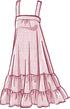 McCall's Misses' Sundress Sewing Pattern Kit, Code M8213, Sizes L-XL-2XL, Multicolor...