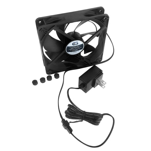 Coolerguys Quiet AC Powered Receiver/Component Cooling Fan Kits (120mm)...