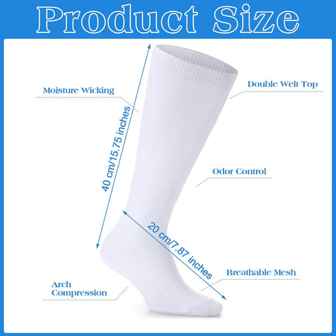 6 Pairs Stirrup Sanitary Liner Baseball Socks Under Stirrup Sanitary Liner Softball Tube Socks Multi Sport Field Hockey Football Socks for Adults...