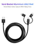 [Apple MFi Certified 3 in 1 USB Cable,USB A to Lightning/Type-C/Micro,3 in 1 Charging Cable, Multi Charger Cable,Compatible with iPhone,iPad,Samsu...