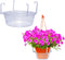 Curtis Wagner Plastics Hanging Basket Drip Pan, Clear, 12 Inch...