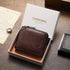 Mens Genuine Leather Zipper Wallet RFID Secure Large Capacity Double Fold Multi-card Leather Wallets for Men and coin purse...