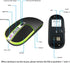 Leather Button Wireless Mouse,Laptop Mouse,LED Mouse with RGB Colorful Light,Slim Silent Mouse Rechargeable,USB C Mouse,Computer Mouse for Noteboo...