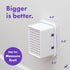 Baby Block Extra Large Outlet Cover Box | Child Proof Outlet Covers Baby Proofing | Oversized Plug Covers Baby Proofing | XL Baby Proof Outlet Cov...