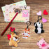 24 Pack Mini Plush Animals Toys, Small Stuffed Animal Plush Keychain Set for Goodie Bag Fillers, Easter Basket Stuffers, Easter Party Favors, Clas...