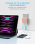iHome 32W AC Pro Multi Port USB Wall Charger Block - Charging Station for Multiple Devices with 3 USB Ports (1 USB-C, 2 USB-A) - Fast Charging, Un...