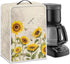 Sunflower Coffee Maker Cover Dustproof Waterproof Fabric Small Kitchen Appliances Covers Stand Mixer or Coffee Machine Fingerprint Protection Cove...