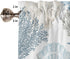 Blue Farmhouse Short Window Curtain Valances, Summer Beach Coral Starfish Valances for Windows, Ocean Nautical Coastal Rod Pocket Window Treatment...
