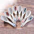 Japanese Style Soup Spoons set of 8, Ceramic Ramen Spoons Serving for Wonton, Salad, Porridge...