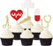 24pcs Nursing Cupcake Toppers, Glitter Medical Rn Themed Cake Picks, Nurse Graduation Party Decorations Supplies...