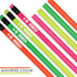 BAZIC Wood Pencil Neon Pencils, Latex Free Eraser, Unsharpened Rewards Pencil for Writing Drawing (8/Pack), 1-Pack...