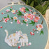 Esffaci Embroidery Starter Kit for Adult Beginner with Cats Flower Pattern Hand Embroidery Set with Embroidery Cloth Hoop Needles Colorful Floss a...