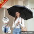 Anntrue Windproof Travel Umbrella, Auto Open Close Lightweight Compact Portable Backpack Folding Umbrella, Perfect for Car, Purse, Men and Women (...
