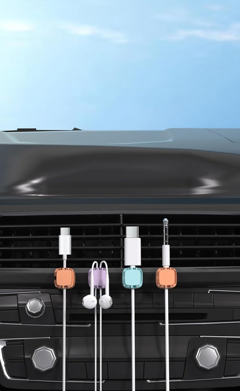 Magnetic Cable Clips, Home Multipurpose Cable Management for Car and Office Supplies, Self Adhesive Cable Organizer Clip. Magnetic Cable Holder (6...