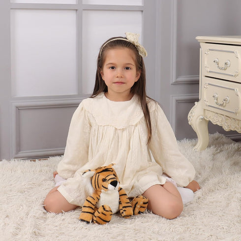 Apricot Lamb Toys Plush Classic Tiger Stuffed Animal Soft Cuddly Perfect for Child (Yellow Tiger, 8 Inches)...