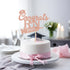 Rose Gold Glitter Congrats RN 2025 Cake Topper - 2025 Graduation Party Decoration, 2025 Nurse Congrats Grad Photo Prop...