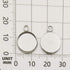 50pcs Fit 12mm Stainless Steel Round Blank Bezel Pendant Trays Base Cabochon Settings Trays Pendant Blanks for Jewelry Making DIY Findings (10162-...