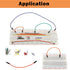 560Pcs Breadboard and Jumper Wire kit PCB Circuit Board Assortment 14 Different Lengths with Tweezers,breadboard and Plastic Box...