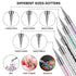 Makartt Double-Ended Nail Art Brushes Set, 5PCS Nail Design Brushes Dotting Pen Multifunctional Nail Design Tools Kit Including Nail Liner Brush a...