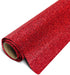 Siser Glitter Heat Transfer Craft Vinyl Roll 5ft x 10" Roll Including Stainless Steel Weeding Tool (Red)...