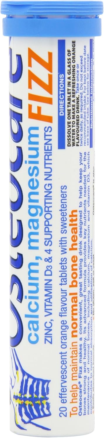 Vitabiotics Osteocare Fizz - Effervescent Tablets with Calcium, Magnesium, and Zinc | Bone Health and Immunity Multivitamin Supplement for Men and...