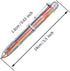 6 Pack 0.5mm 6-in-1 Multicolor Ballpoint Pen,6-Color Retractable Ballpoint Pens for Office School Supplies Students Children Gift,Kids Party Favor...