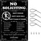 Metal No Soliciting Sign for House Front Door Yard Fence 12 x 8 inch No Soliciting Sign Sticker for Home, Don't Knock Don't Ring Bell No Solicitat...