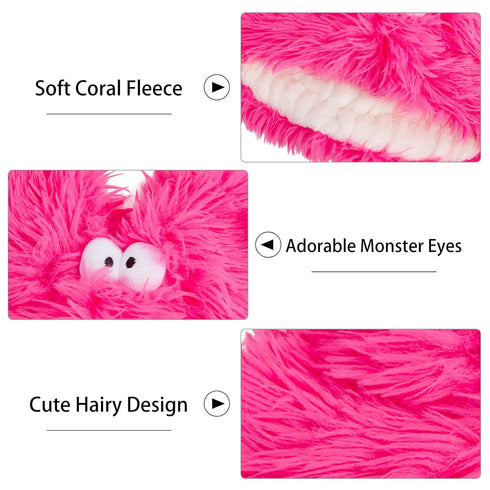 Spa Headbands Makeup Headbands for Washing Face Fuzzy Spa Headband Fluffy Spa Headband Skincare Headbands Coral Fleece Headband(Pink)...