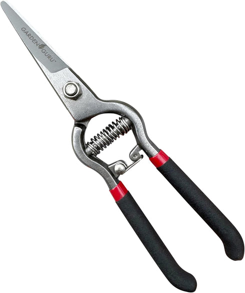 Garden Guru Classic Bypass Pruning Shears Clippers – Heavy Duty Forged Steel Garden Pruners – Safety Lock – Non Slip Comfort Grips – Cuts up to 1”...