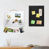 White Bulletin Board Cork Boards with Felt, 15"x11" Small Display Pin Board Vision Board for Walls, Jewelry, Notes, Collection, Photos, Office, Wo...