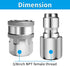 2 Sets NPT 3/8 Inch Pressure Washer Quick Connect Kit, Stainless Steel Male And Female Quick Connect Pressure Washer Fittings Pressure Washer Adap...