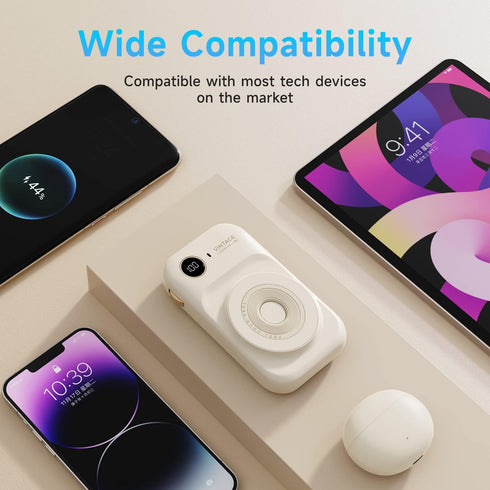 Portable Power Bank Fast Charging, 10000mAh Portable Charger with 2 Cables,15W Charger for iPhone, Samsung, Huawei Super Safe Battery Pack (WH)...