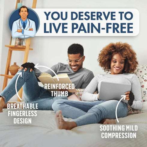 Dr. Frederick's Original Arthritis Compression Gloves for Women & Men - Ideal for Arthritis Hand Pain Relief, Carpal Tunnel, Reynaud’s & Poor Circ...