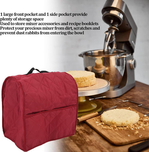 Stand Mixer Dustproof Cover, Mixer Cover with Organizer Bag, Dust Cover for Kitchen Mixers Kitchen Appliance Dust Cover with Top Handle Kitchen St...