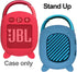 Silicone Cover Case for JBL Clip 4 Portable Bluetooth Speaker, Protective Carrying Case for JBL Clip 4 Portable Bluetooth Speaker (Case Only) (Red...