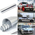 Chrome Silver Self-Adhesive Vinyl Wrap Car Sticker Decal Film Sheet 12"x78"...