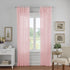 Elrene Home Fashions Jolie Crushed Semi-Sheer Window Curtain, Adjustable Tie-Top Single Panel, 52" x 84" (1 Panel), Blush...