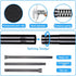 Tension Curtain Rod Spring Curtain Rod Adjustable Tension Rod 1pcs Adjustable Spring Curtain Rod, Tension Rods for Windows 28 to 48 Inch, Non Slip...