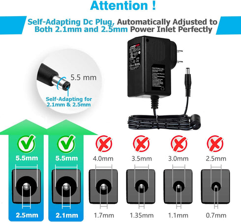 CHANZON 12V 1A 12W Power Supply AC DC Switching Adapter, 12 Volt 1 Amp AC/DC Wall Wart Converter Transformer, 100-240v 50 60HZ Input with 12vdc 10...