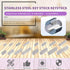 Swpeet 140Pcs 16 Sizes Stainless Steel 3mm 4mm 5mm 6mm Round Ended Feather Key Parallel Drive Shaft Keys Set Key Stock Assortment for Fasteners Me...